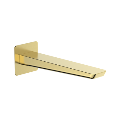 GRADE A2 - Brushed Brass Wall Mounted Bath Spout - Zana