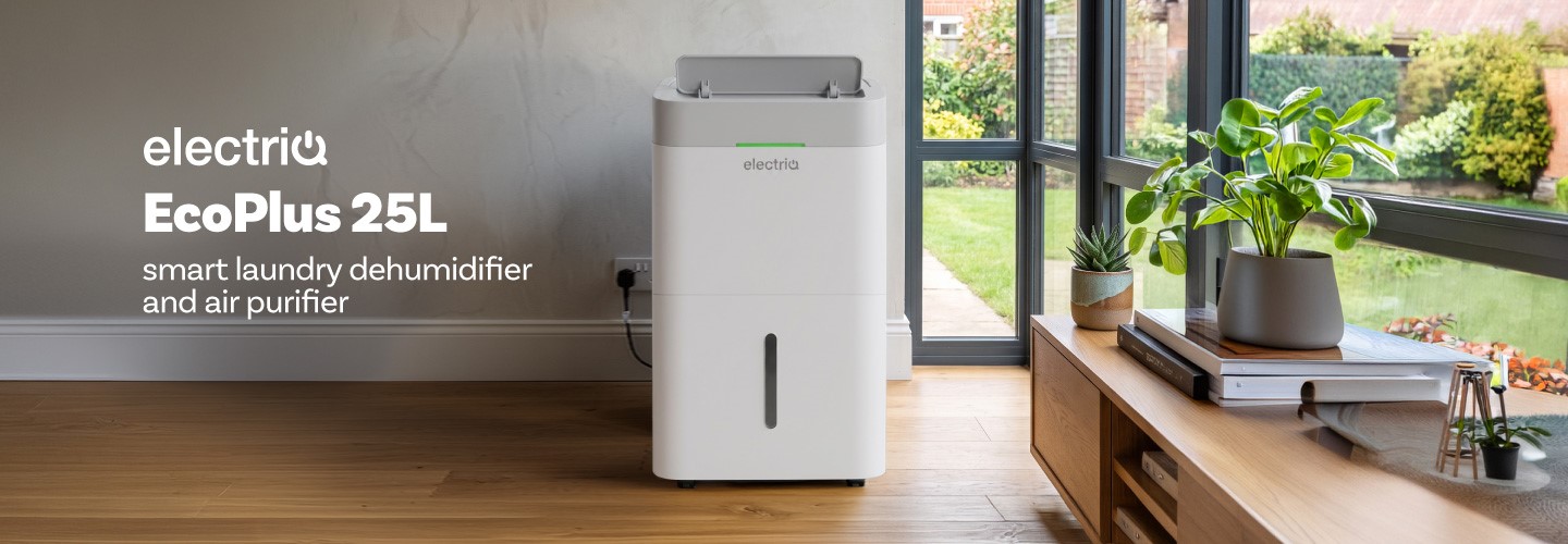 electriQ Platinum CD25LECOPLUS Dehumidifier with advanced air purification.