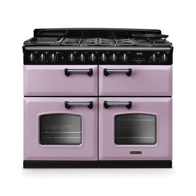Rangemaster Classic Deluxe 110cm Base Cavity Dual Fuel Range Cooker - Heather & Chrome