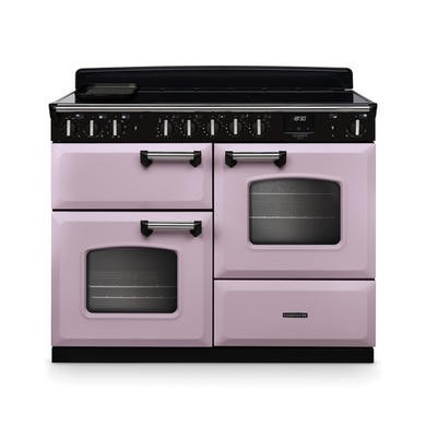 Rangemaster Classic Deluxe 110cm Induction Range Cooker - Heather & Chrome
