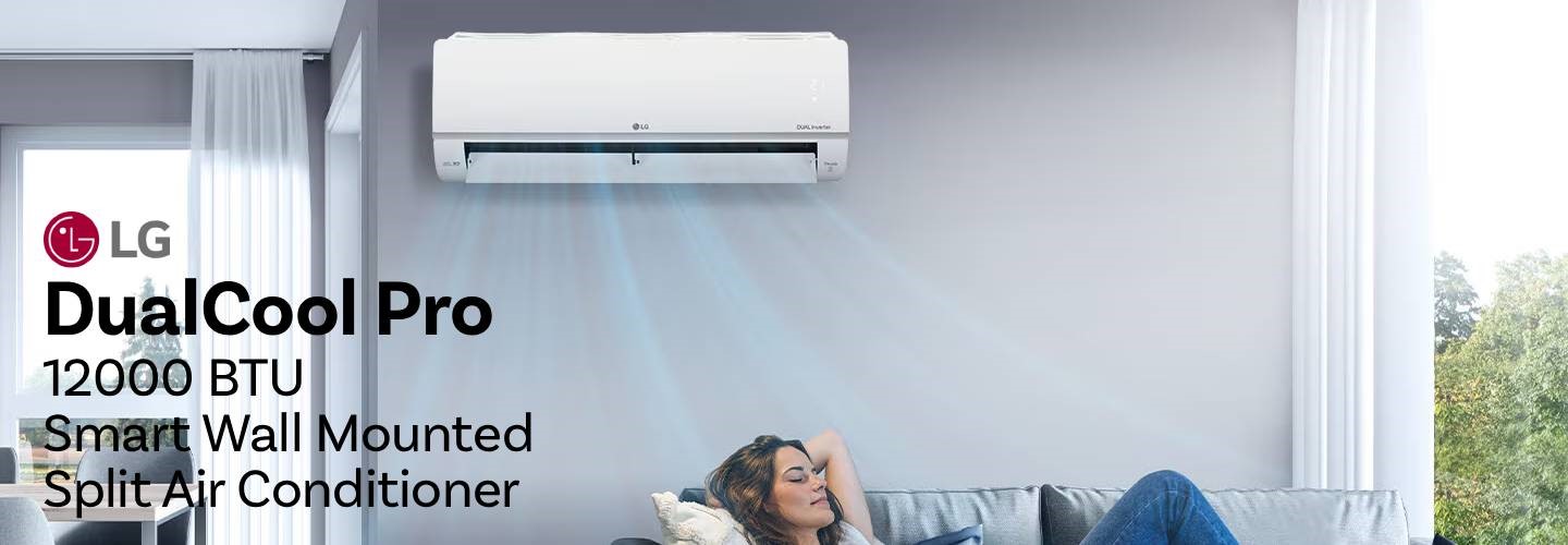 LG Dual Cool Pro 12k BTU Smart Split Air Conditioner