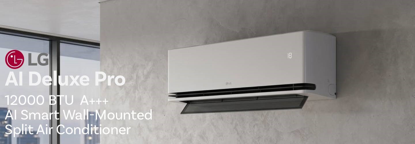 LG DUALCOOL AI AIR Deluxe Pro 12k BTU Smart Split Air Conditioner