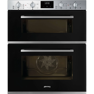Refurbished Smeg DUSF400B Cucina Built Under Double Oven - Stainless Steel