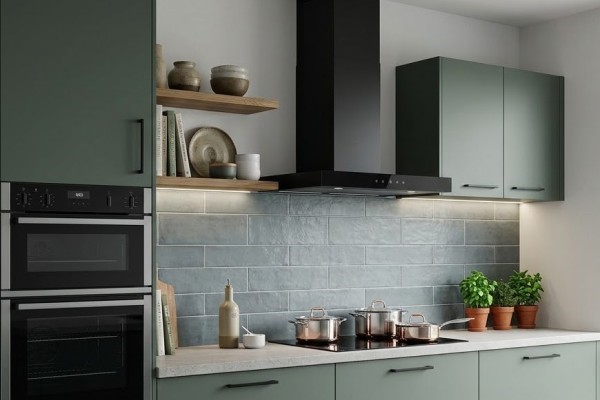 electriQ 60cm Touch Control Slimline Chimney Hood