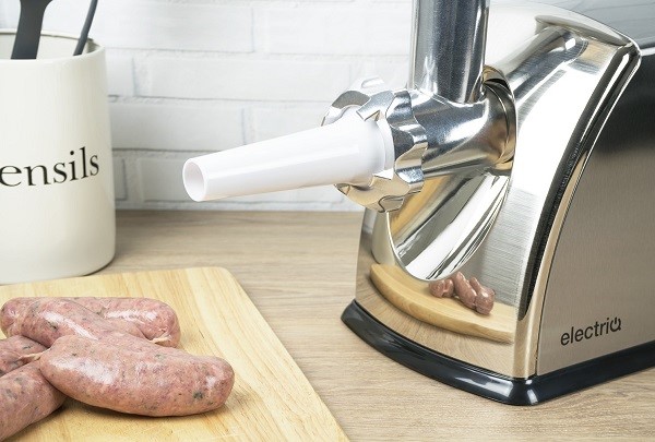 Sausage attachment for homemade hot dogs