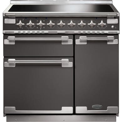 Rangemaster Elise 90cm Electric Range Cooker with Induction Hob - Slate Grey