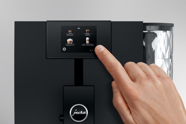 Jura ENA8 Coffee Machine touch screen controls