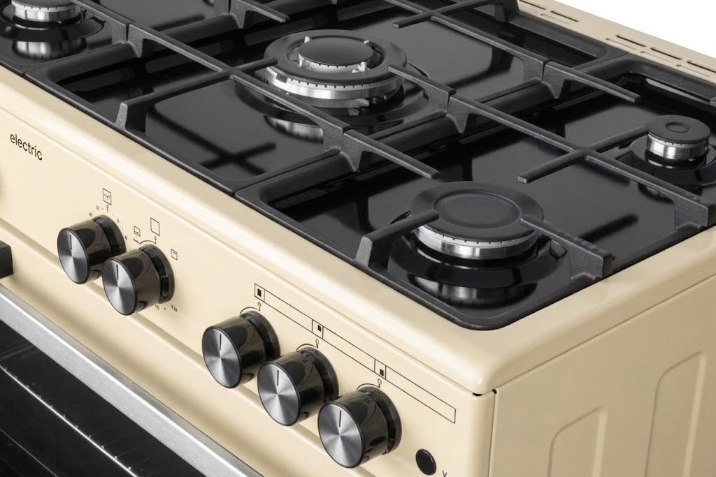 5 Burner Gas Hob with Wok Burner.
