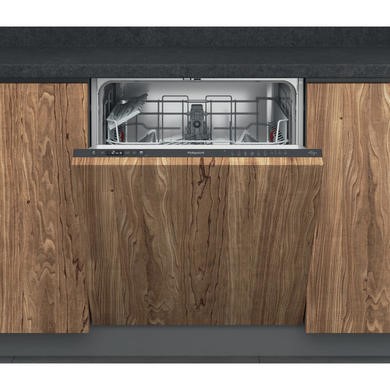 GRADE A2 - Hotpoint Integrated Dishwasher - Flexiload Inverter Motor Black control panel