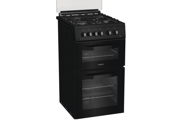Hotpoint 50cm Gas Cooker - Black