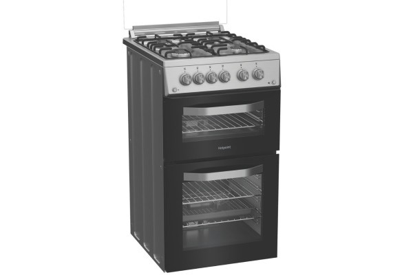 Hotpoint 50cm Gas Cooker - Stainless Steel