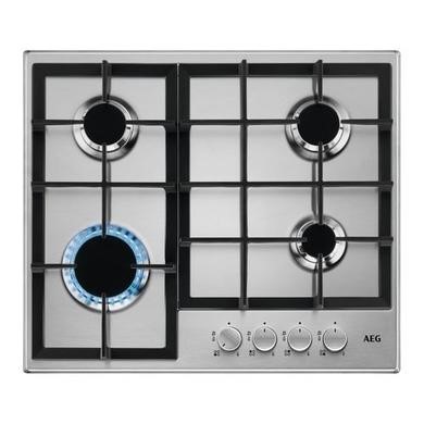 GRADE A3 - AEG 3000 Series 60cm 4 Burner Gas Hob - Stainless Steel