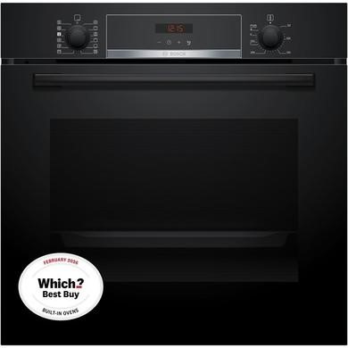Refurbished Bosch Series 4 HQA574BB3B Electric Self Cleaning Single Oven - Black