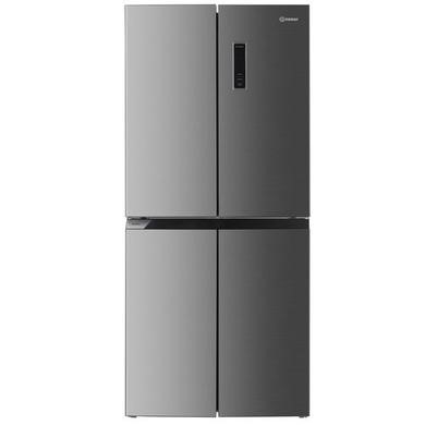 Indesit Push&Go 421 Litre Four Door American Fridge Freezer - Grey