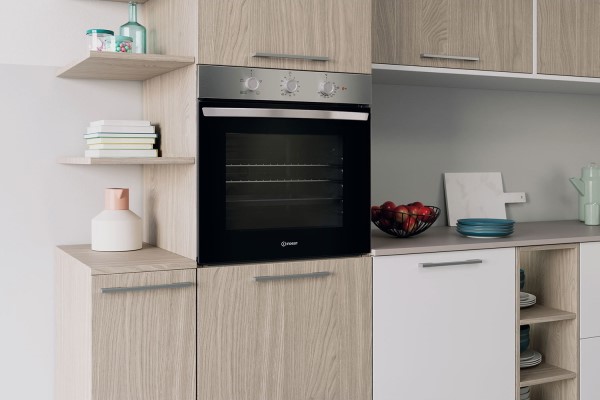 Indesit IO232HXUK Electric Conventional Single Oven - Stainless Steel