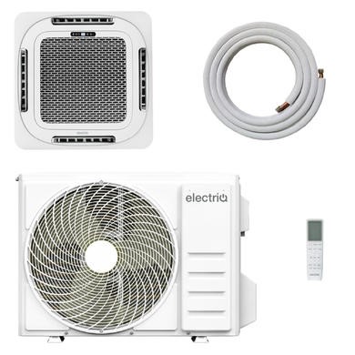 electriQ iQool 18000 BTU Smart A++ Single Split Ceiling Cassette Air Conditioner with Heat Pump - 5m Pipe Kit Included