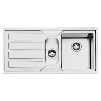 Smeg LD102S Mira Ultra Low Profile 1.5 Bowl Sink with Left Hand Drainer