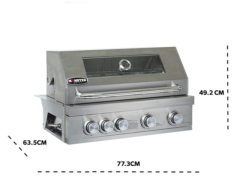 Monster Grills MGBBQDH dimensions.