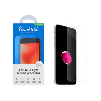 Ocushield Anti Blue Light Tempered Glass Screen Protector for iPhone 7 and 8
