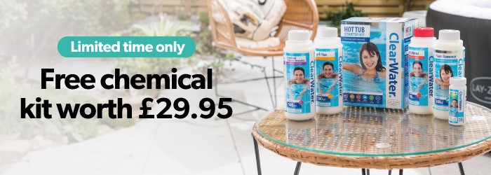 Free Clearwater chemical starter kit worth £29.95.