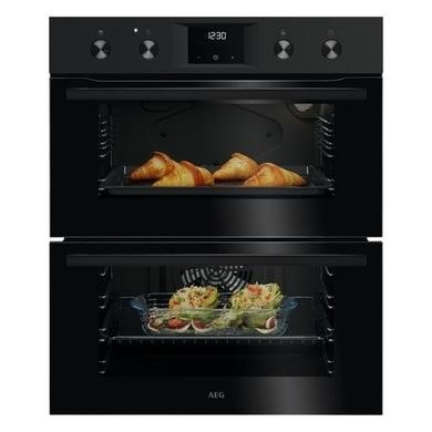 GRADE A2 - AEG 6000 Series OU5NU20B Built Under Electric Double Oven - Black
