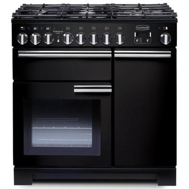Rangemaster Professional Deluxe 90cm Dual Fuel Range Cooker - Black