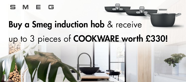 Free pan set with selected Smeg hobs.