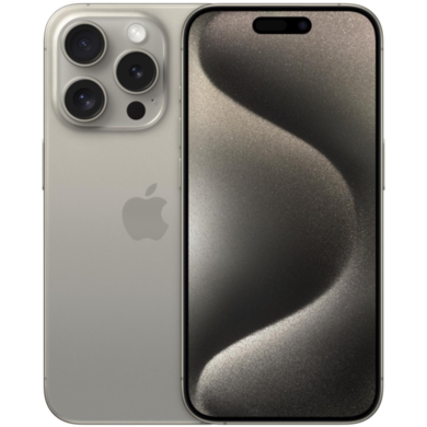 Refurbished Apple iPhone 15 Pro Natural Titanium 6.1" 256GB 5G Unlocked & SIM Free