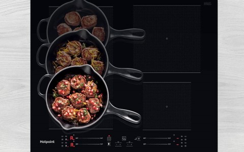 ALTER THE TEMPERATURE BY SIMPLY MOVING THE PAN.