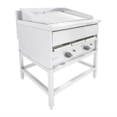 Parry UGC8N 4 Burner Radiant Lavaless Gas Chargrill & Stand - 800mm Wide