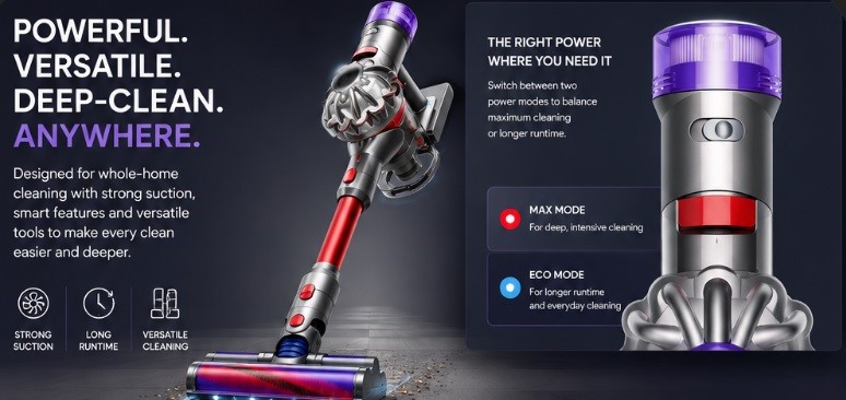 Dual cyclonic power