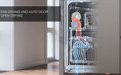 auto open door dishwasher.
