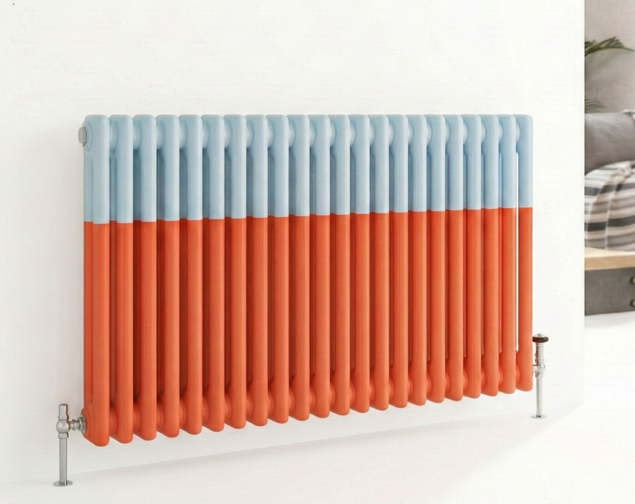 Illustration showing how to bleed a radiator