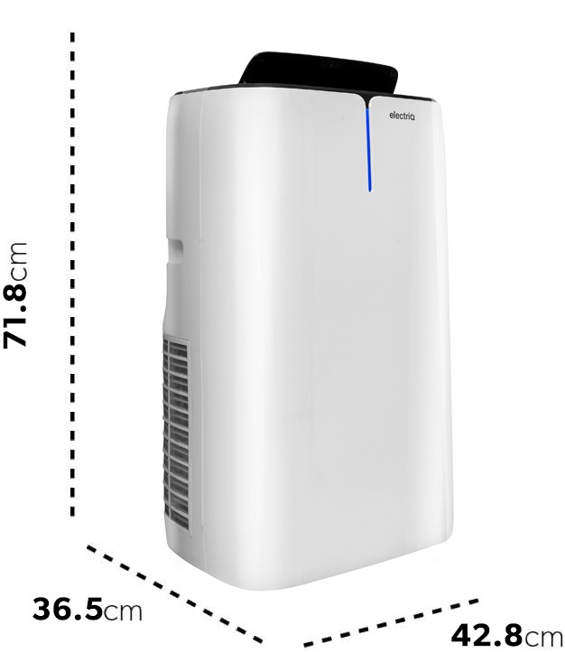 electriQ Ecoslient12 dimensions.