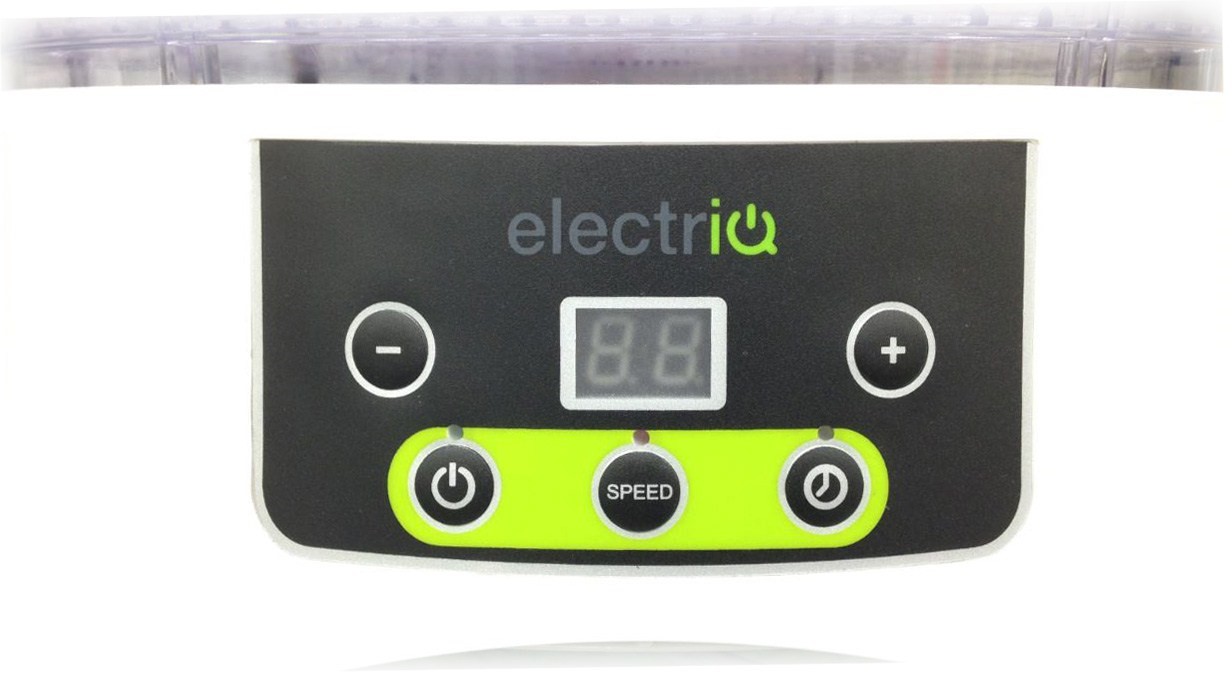 electriQ Food Dehydrator with Digital Thermostat Control & Timer