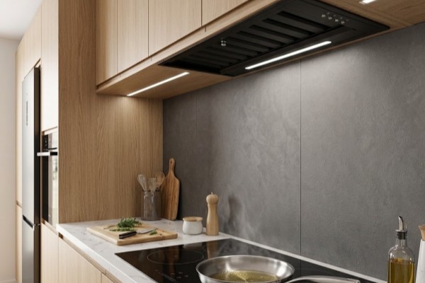 electriQ 52cm Canopy Cooker Hood - Black