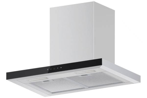 electriQ 60cm Slimline Chimney Cooker Hood - Stainless Steel