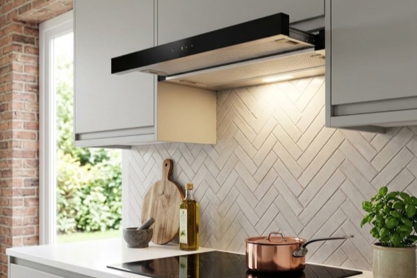 electriQ 90cm Telescopic Canopy Cooker Hood &ndash; Stainless Steel
