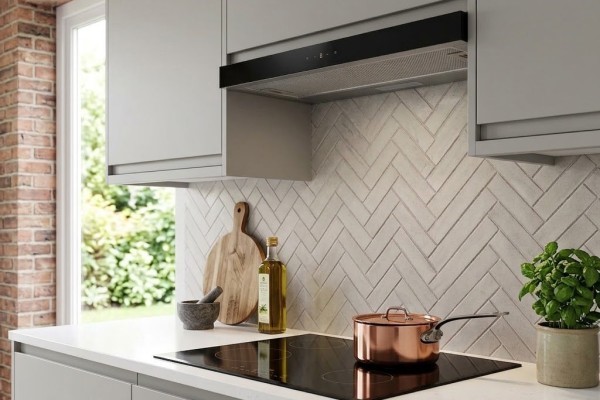 electriQ 90cm Telescopic Canopy Cooker Hood &ndash; Stainless Steel