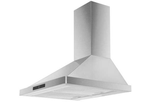 electriQ 60cm Traditional Chimney Cooker Hood - Stainless Steel