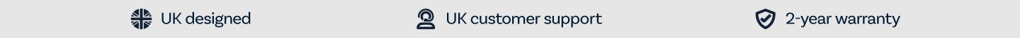 electriQ UK Designed Support and Warranty
