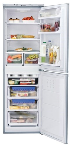 Hotpoint FFAA52S Aquarius 50 50 Split Frost Free Freestanding Fridge Freezer Silver Appliances Direct