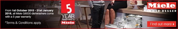 Miele dishwasher 5 year warranty