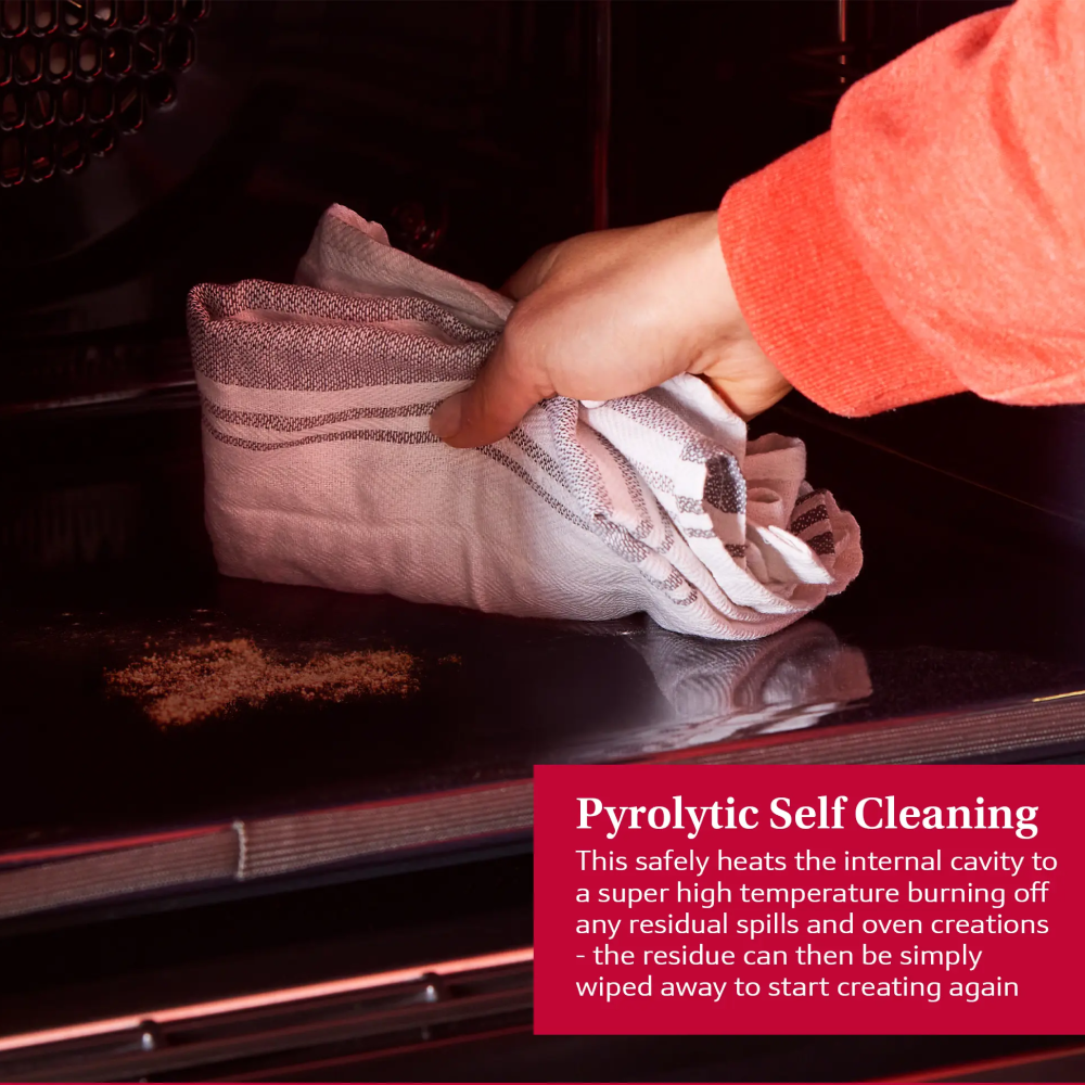Pyrolytic self cleaning oven