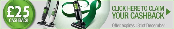 Up to £50 cashback on selected Panasonic EcoMax vacuum cleaners
