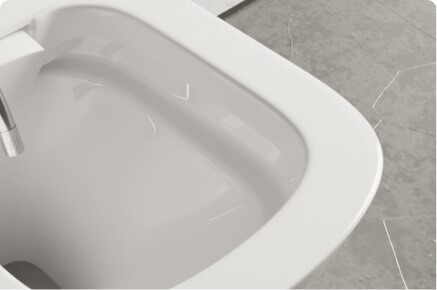 Smart Toilet rimless design.
