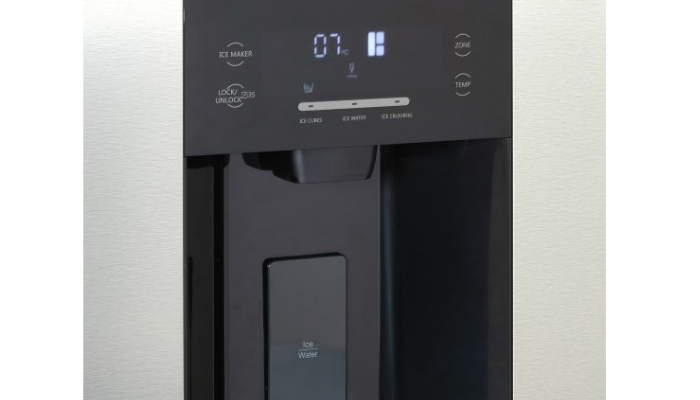 Plumbed Ice And Water Dispenser.